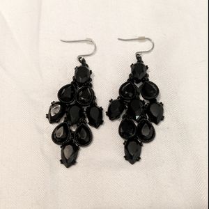 Black Chandelier Earrings